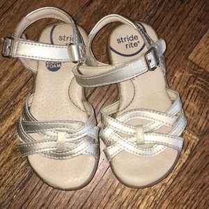 Stride Rite Gold Sandals